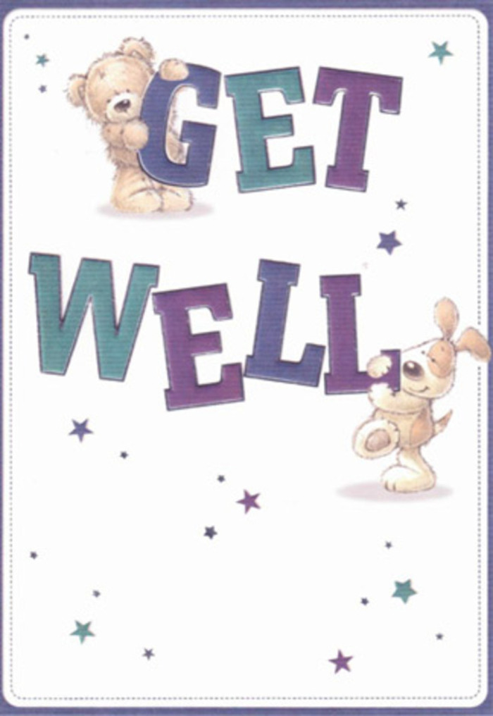 Overflowing with gentle encouragement, this get well card is reminiscent of the friendly atmosphere found at Bethnal Green Florist and the community's welcoming embrace. The card features a delightful pair-a soft, furry bear and a joyous puppy-captured in the midst of sharing good wishes, their playful expressions ringing with innocent joy. Large, confident letters in lush teals and purples ground the composition, while a scattering of stars swirls energetically around them, suggesting a flurry of kindness dancing through the local streets. The textural softness of their fur nearly leaps from the card, recalling the comforting touch of a hand-tied bouquet arranged in the shop's back room before being sent to someone recovering near the V&A Museum of Childhood. There's a palpable sense of lightness and hope that radiates from every stroke and hue, transforming a simple gesture into something truly special. Designed to accompany a thoughtful bouquet or stand alone, this card offers a tangible reminder of care and community-lifting anyone's spirits, young or old, throughout Bethnal Green.